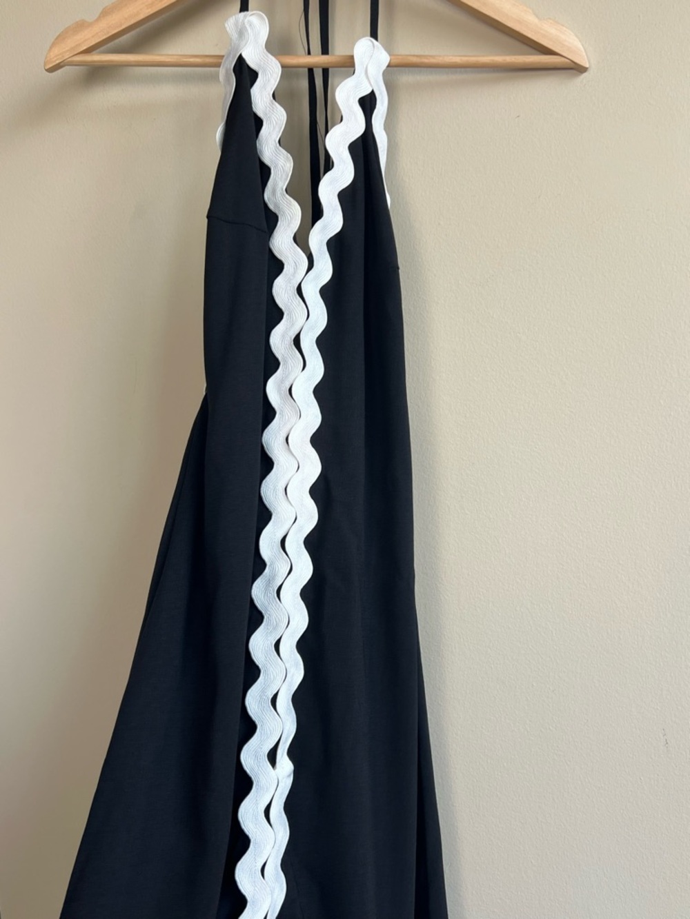 Commense Zig Zag Edge Halter Midi Dress Size M - Picture 7 of 7
